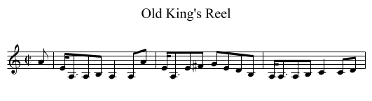 Old King's Reel - staff notation