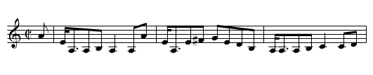 Old King's Reel - staff notation