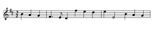 OLD LANCASHIRE HORNPIPE, 2nd setting - staff notation