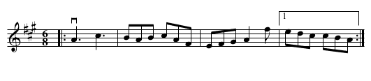 OLD LANGALEE - staff notation