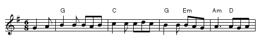 Old Man of Mow - staff notation