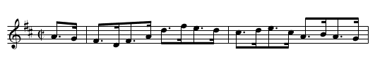 Old Man Quinn - staff notation