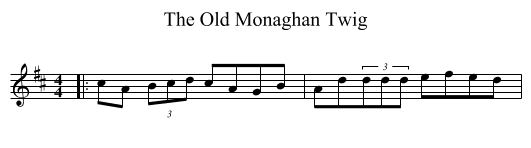 Old Monaghan Twig, The  - staff notation
