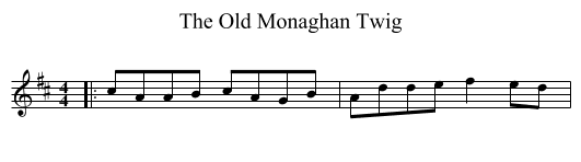 Old Monaghan Twig, The  - staff notation