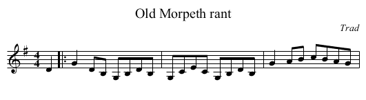 Old Morpeth rant - staff notation