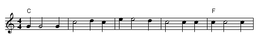 Old Mountain Dew - staff notation