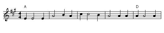 Old Mountain Dew - staff notation