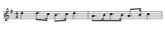 Old Mrs. Huddledee - staff notation