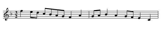 Old Noll's Hornpipe. PFD2.006 - staff notation