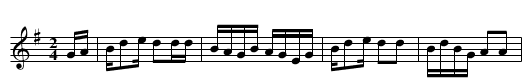 Old Number Nine Rag - staff notation