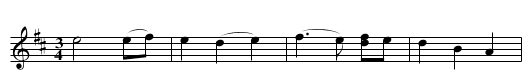Old Paint - staff notation