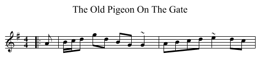 Old Pigeon On The Gate, The  - staff notation