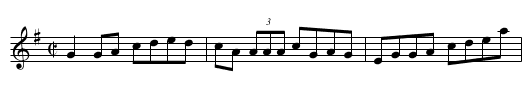 Old Schoolmaster, The - staff notation