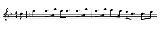 Old Strathspey - staff notation