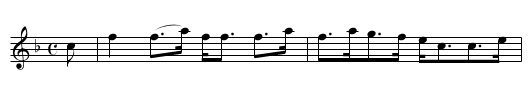 Old Strathspey - staff notation