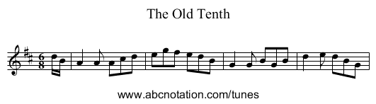Old Tenth, The - staff notation