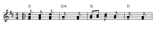 Old Timer - staff notation