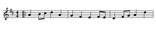 Old Tom of Oxford - staff notation