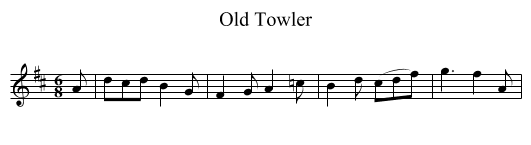 Old Towler - staff notation