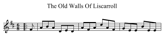 Old Walls Of Liscarroll, The  - staff notation