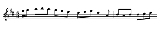 Old Woman at the Well - staff notation