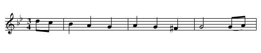 Old woman clothed in Gray [2], An - staff notation