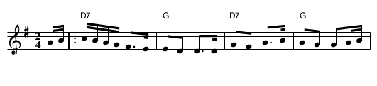OLD WOMAN FROM FRANCE, the  - staff notation