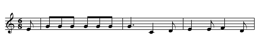 Old Woman From Wexford - staff notation