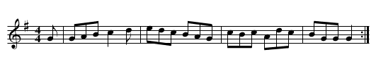 Old Woman WG.56 - staff notation