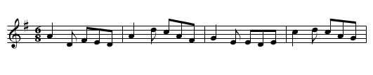 Old Woman's Purse of Money - staff notation