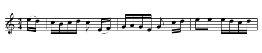 Old Zip Coon - staff notation