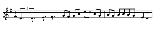 Olden Memories - staff notation