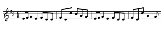 Ollistrum Jig - staff notation