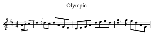 Olympic - staff notation