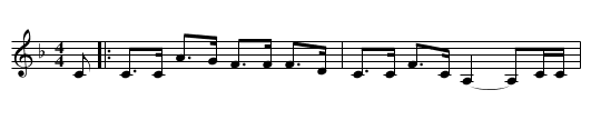 Om alla berg och backar - staff notation