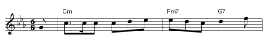 Om sommaren sk&ouml;na - staff notation