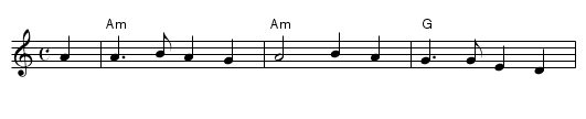 Omie Wise - staff notation