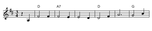 On Armas Mulle Aallon Tie [waltz] - staff notation