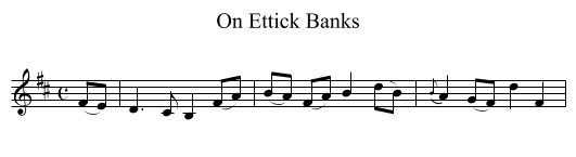 On Ettick Banks - staff notation