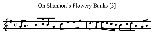 On Shannon’s Flowery Banks [3] - staff notation