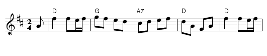 On The Road To Boston - staff notation