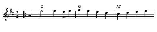 On the Road to Boston - staff notation