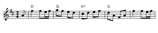 On The Road To Boston - staff notation
