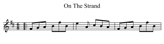 On The Strand - staff notation