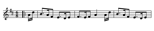On wi' the Tartan - staff notation