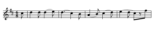 Onagh - staff notation