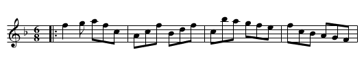 Once a Night - staff notation