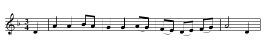 Once I had a sweetheart - staff notation