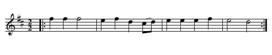 ONCE I LOVED A MAIDEN FAIRE - staff notation