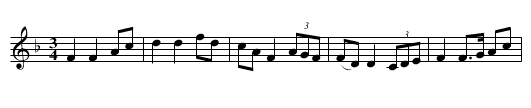 Once more I hail thee - staff notation